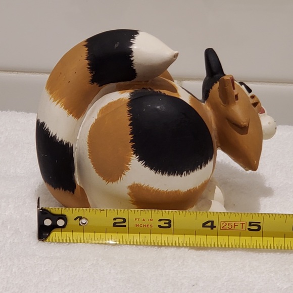 Ceramic Cat Figurine - Picture 7 of 8